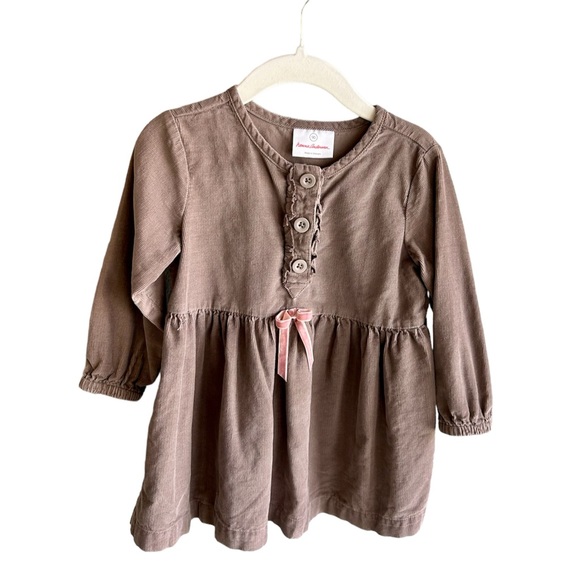 Hanna Andersson Other - Hanna Andersson size 90 (3t) brown corduroy dress